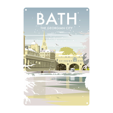 Bath Winter Metal Sign