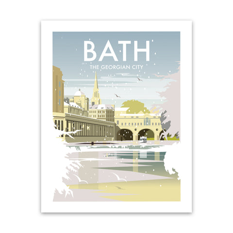 Bath Winter Art Print