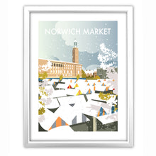 Load image into Gallery viewer, Norwich Market Winter Art Print