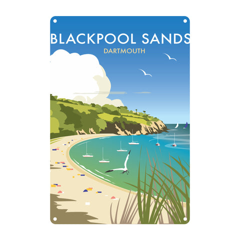 Blackpool Sands Metal Sign