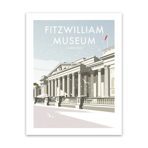 Fitzwilliam Museum Winter Art Print