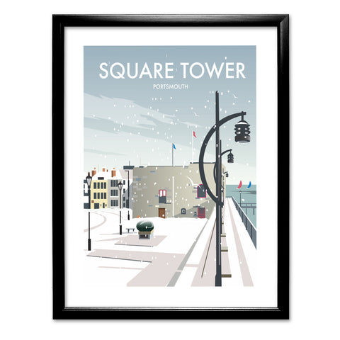 Square Tower Portsmouth Winter Art Print