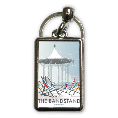 Eastbourne Bandstand Winter Metal Keyring