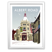 Load image into Gallery viewer, Albert Road Southsea Winter Art Print