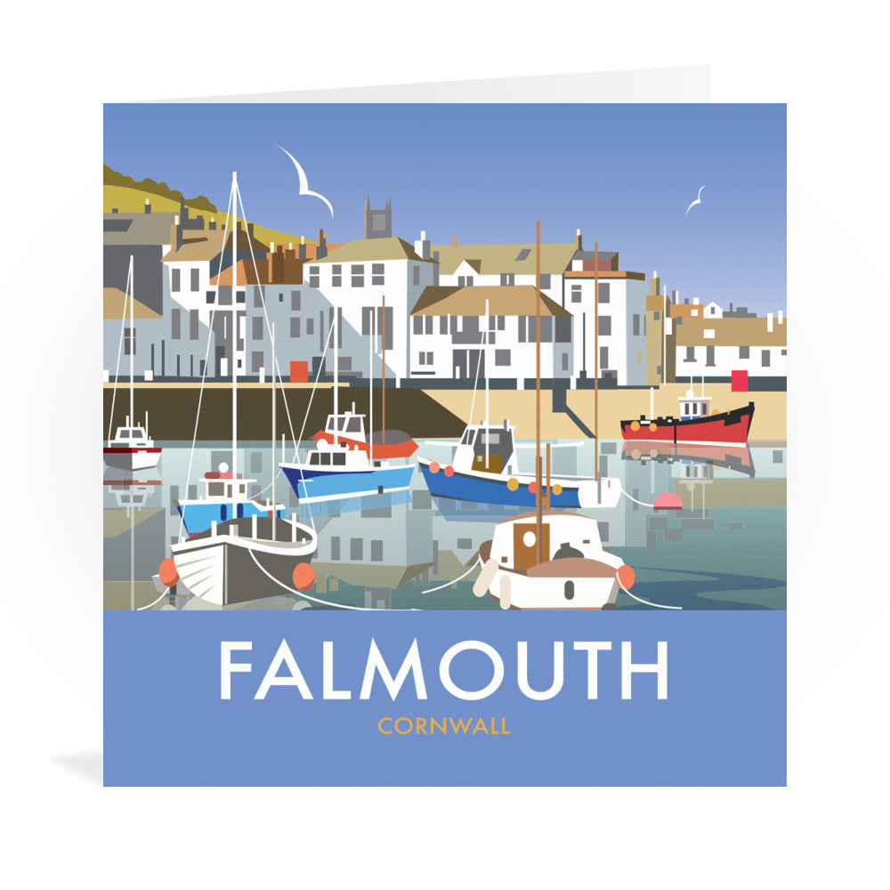 Falmouth Greeting Card Dave Thompson Art