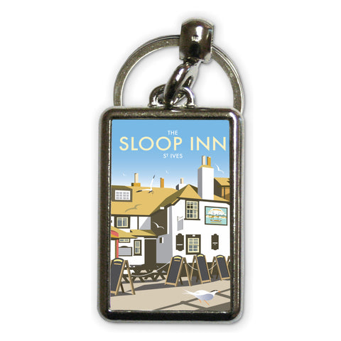 The Sloop Inn Metal Keyring