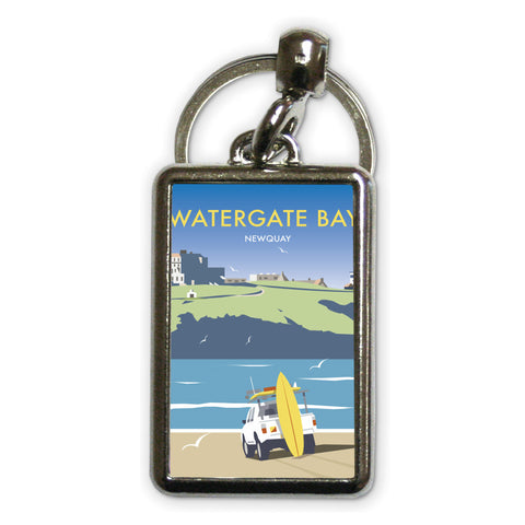 Watergate Bay Metal Keyring