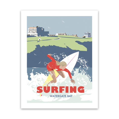 Watergate Bay Art Print