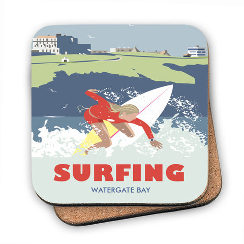 Watergate Bay, Cornwall - Cork Coaster