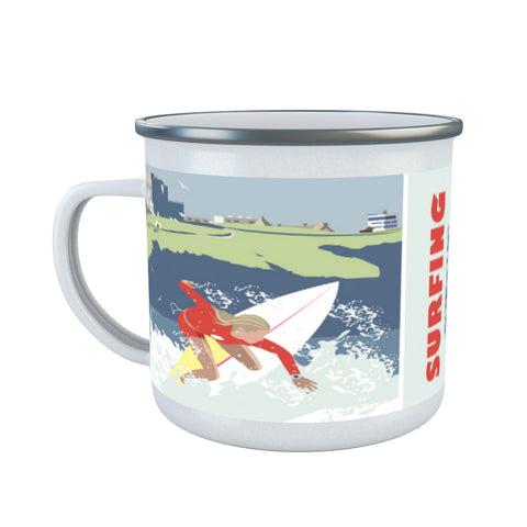 Watergate Bay Enamel Mug