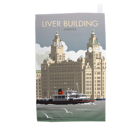 Liver Building Tea Towel