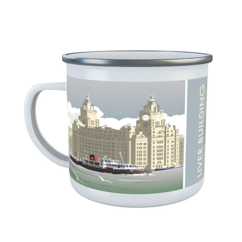 Liver Building Enamel Mug