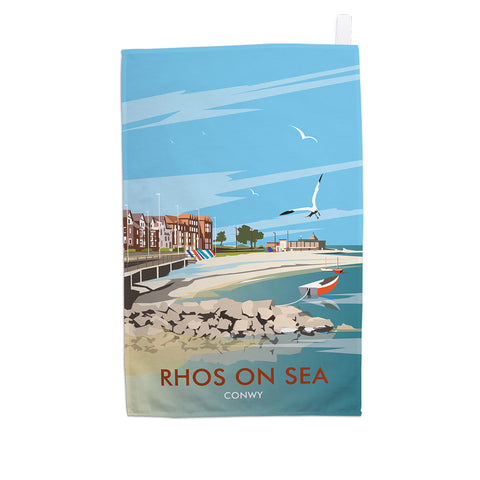 Rhos on Sea Tea Towel