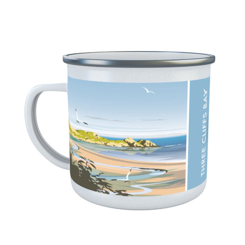 Three Cliffs Bay Enamel Mug