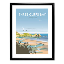 Load image into Gallery viewer, Three Cliffs Bay Art Print