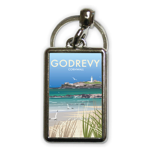 Godrevy Metal Keyring