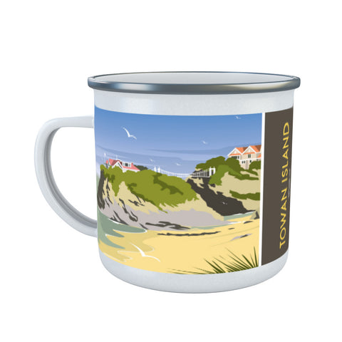 Towan Island Enamel Mug