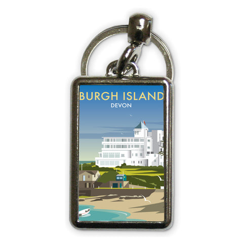 Burgh Island Metal Keyring