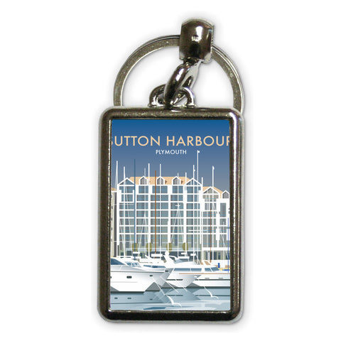Sutton Harbour Metal Keyring