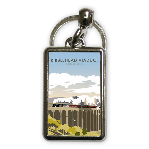 Ribblehead Viaduct, North Yorkshire Metal Keyring