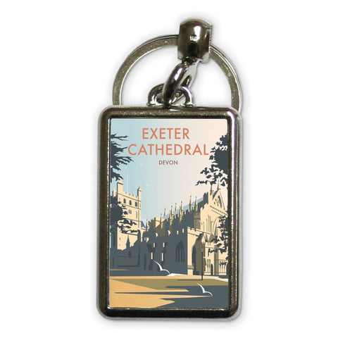Exeter Cathedral, Devon Metal Keyring