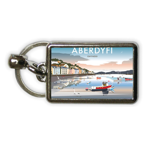 Aberdyfi, Gwynedd Metal Keyring