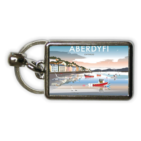 Aberdyfi, Gwynedd Metal Keyring