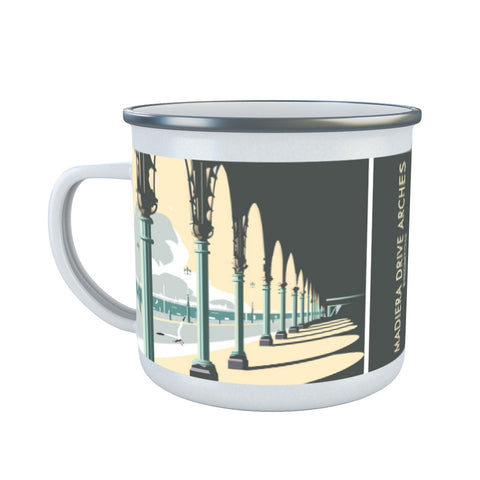 Madeira Drive Arches, Brighton Enamel Mug