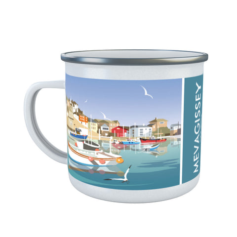 Mevagissey, Cornwall Enamel Mug