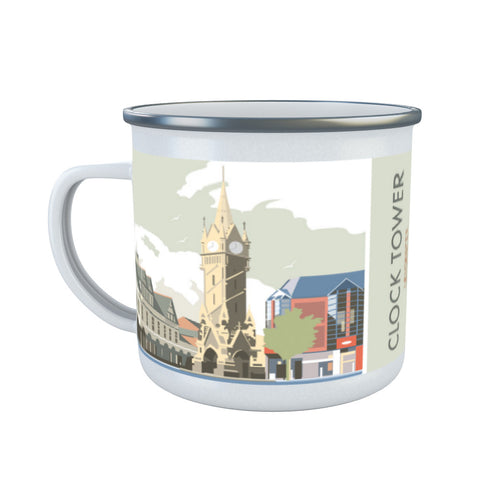 Clock Tower, Leicester Enamel Mug