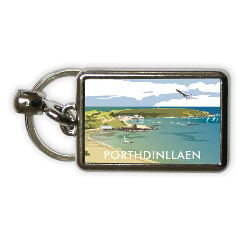 Porthdinllaen, Gwynedd Metal Keyring