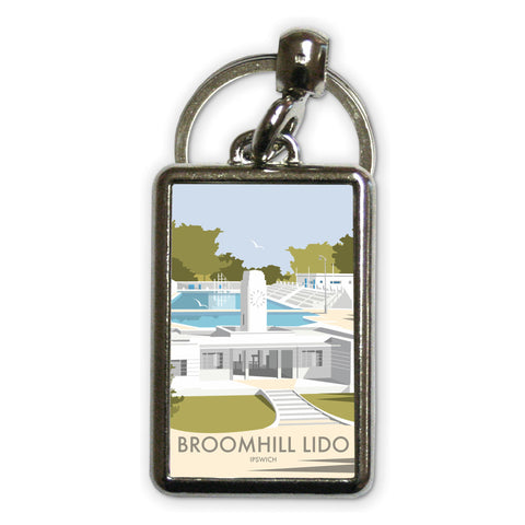 Broomhill Lido, Ipswich Metal Keyring