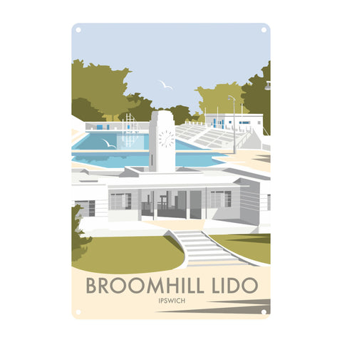 Broomhill Lido, Ipswich Metal Sign