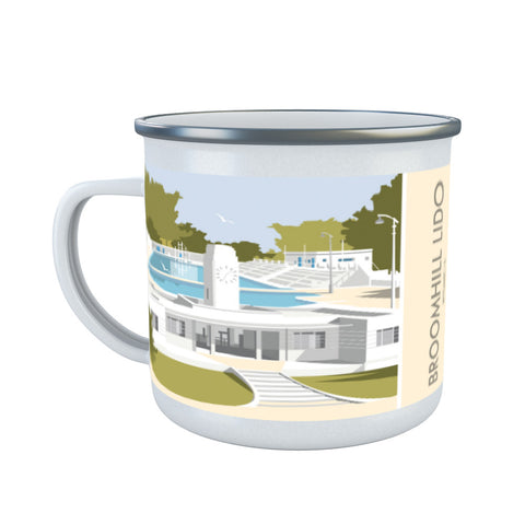 Broomhill Lido, Ipswich Enamel Mug