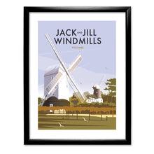 Load image into Gallery viewer, Jack And Jill Windmills, Pyecombe Art Print