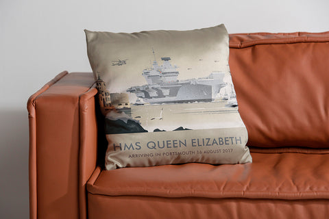 Hms Queen Elizabeth, Portsmouth 2017 Cushion