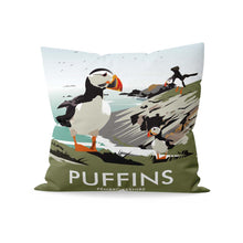 Load image into Gallery viewer, Puffins, Pemrokshire Cushion