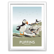 Load image into Gallery viewer, Puffins, Pemrokshire Art Print