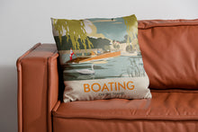Load image into Gallery viewer, Boating, On The Thames Cushion
