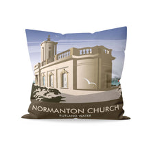 Load image into Gallery viewer, Normanton Church, Rutland Water Cushion