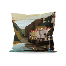 Load image into Gallery viewer, River, City, Bridge Print No Name Cushion