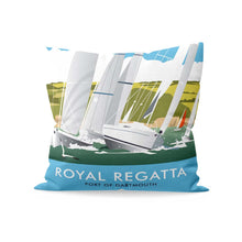 Load image into Gallery viewer, Royal Regatta, Port Of Dartmouth Cushion