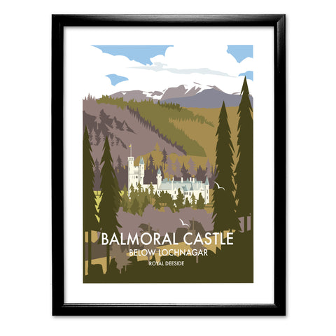 Balmoral Castle, Below Lochnagar, Royal Deeside Art Print