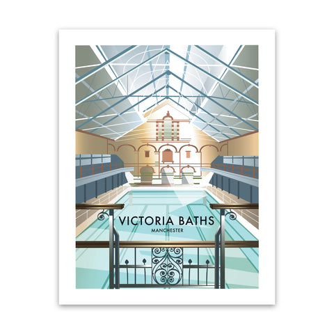 Victoria Baths, Manchester Art Print