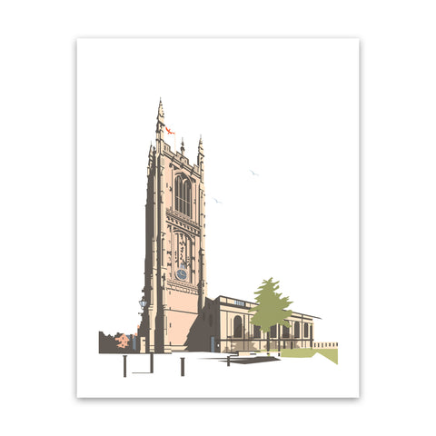Cathedral Of All Saints, Derby Art Print