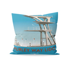 Load image into Gallery viewer, Purley Way Lido, Croydon Cushion