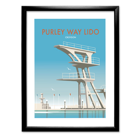 Purley Way Lido, Croydon Art Print