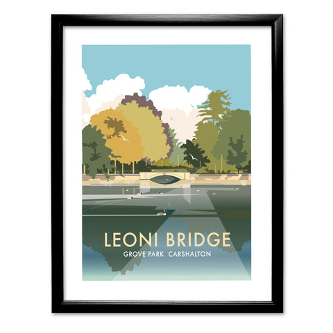 Leoni Bridge, Grove Park, Carshalton Art Print