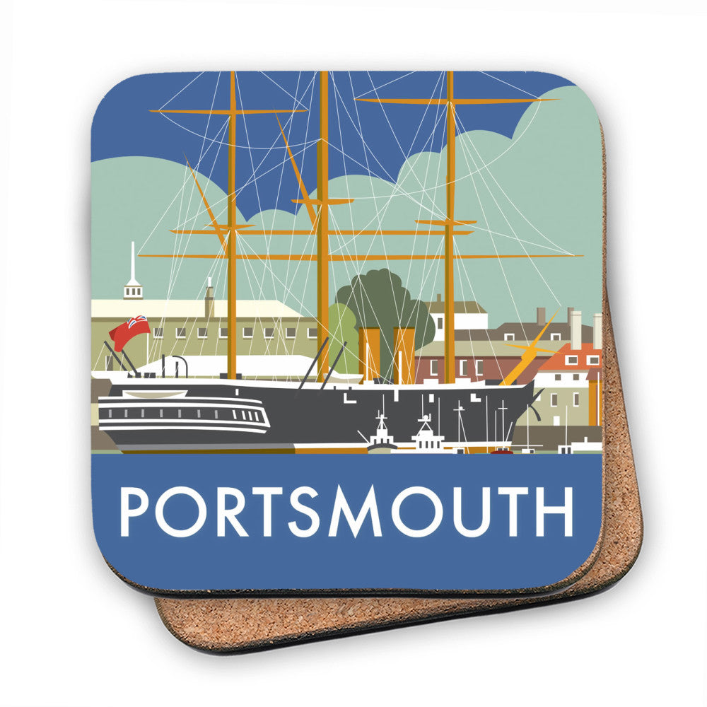 HMS Warrior, Portsmouth - Cork Coaster