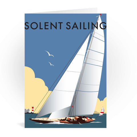 Solent Sailing Greeting Card